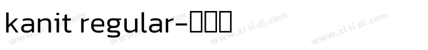 kanit regular字体转换